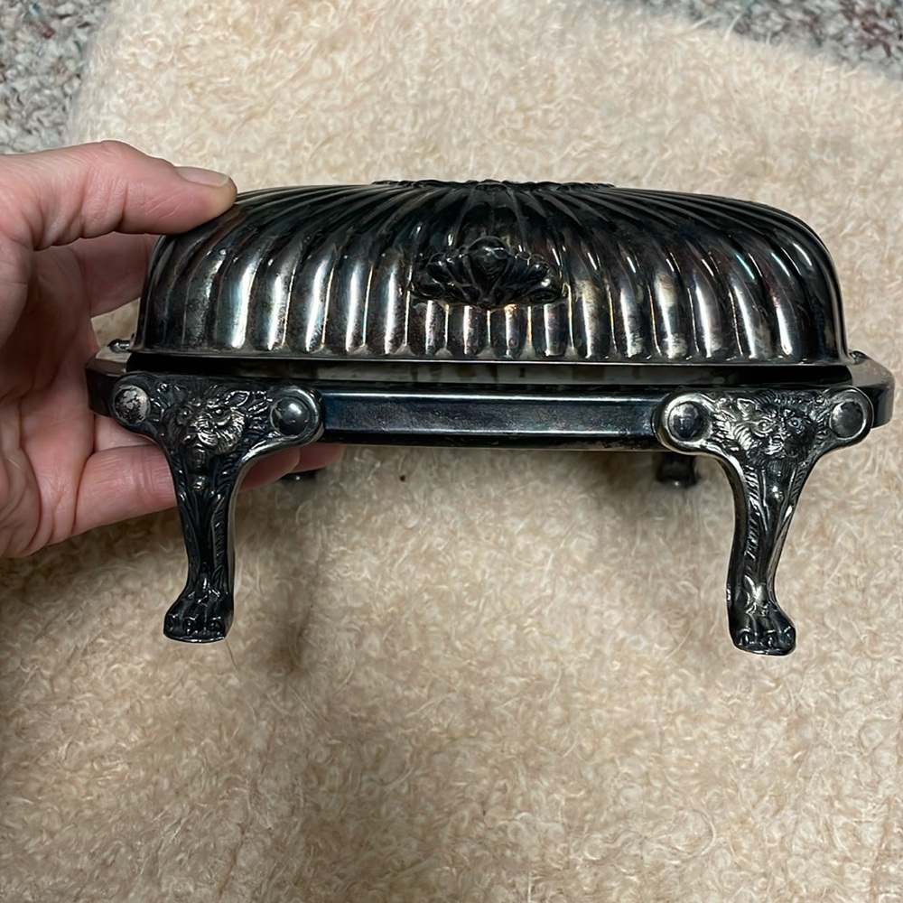 Vintage Victorian look butter serving dish